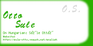 otto sule business card